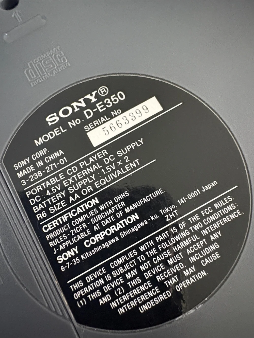 Sony walkman portable